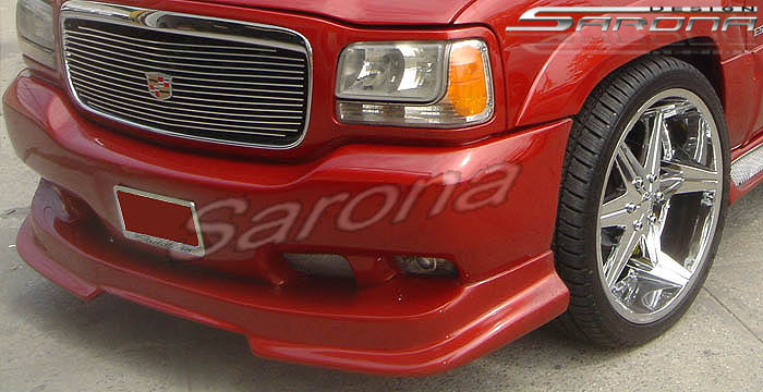 Custom Cadillac Escalade Front Bumper Add-on  SUV/SAV/Crossover Front Add-on Lip (1999 - 2001) - $379.00 (Part #CD-003-FA)